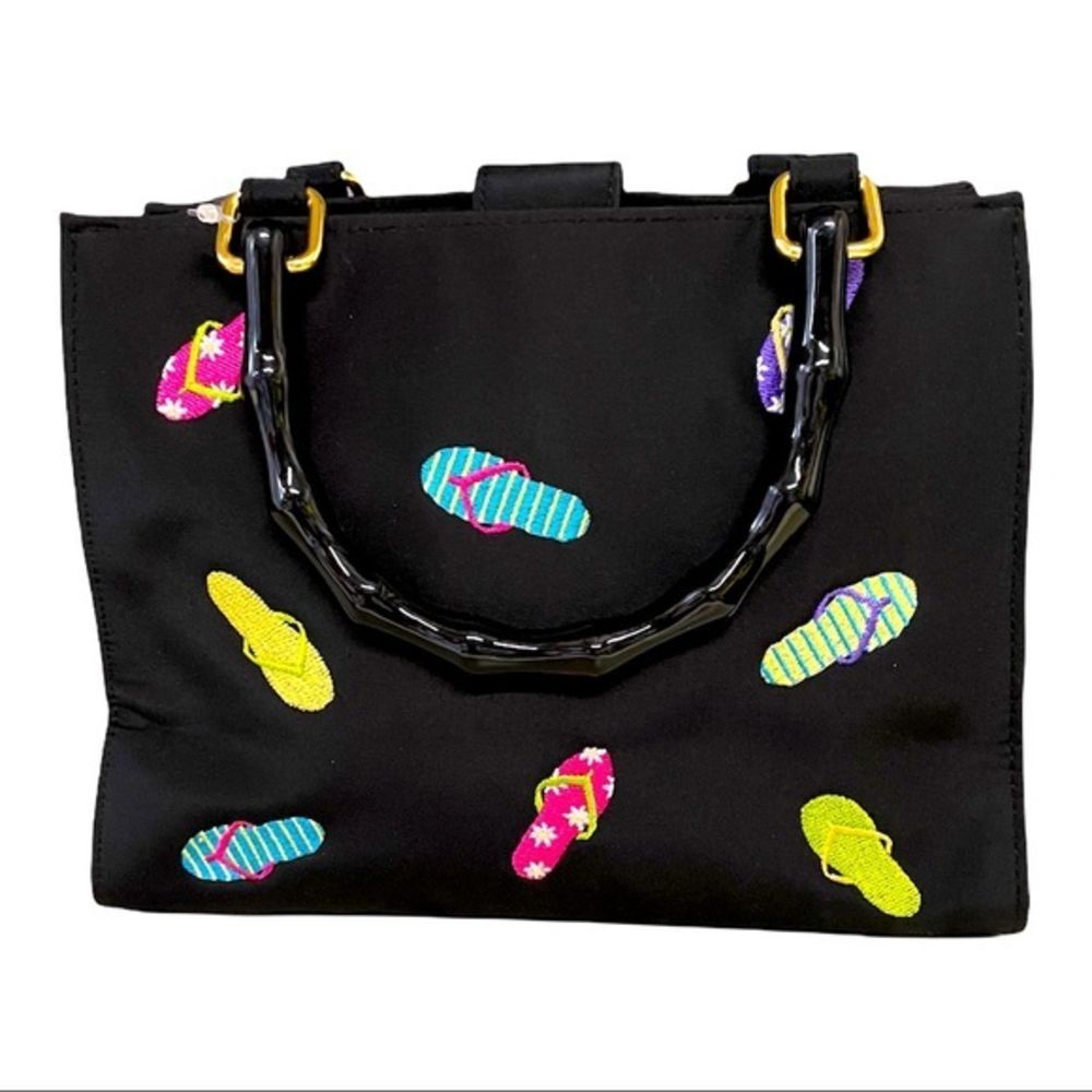 Madison Studio Flip Flop Bamboo Handle‎ Purse